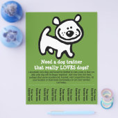 Hundetraining, Wandern, Grooming, Sitzen Flyer (Einzeln)