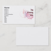 Hundetrainings-Baby Visitenkarte (Vorne/Hinten)