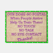 Hundetrainings-Tür-Matte Fußmatte (Vorderseite)