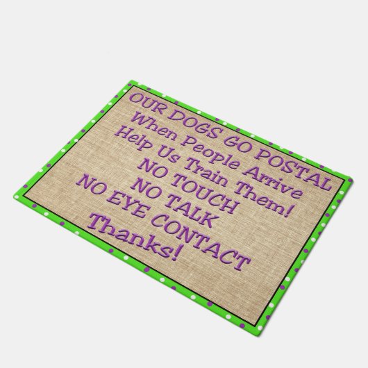 Hundetrainings-Tür-Matte Fußmatte (Schrägansicht)