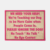 Hundetrainings-Tür-Matte Fußmatte (Vorderseite)