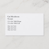 Hundetrainings-Visitenkarten Visitenkarte (Rückseite)