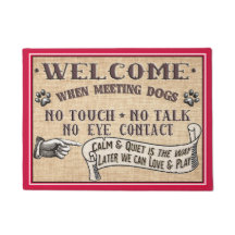 Hundetür-Matte - keine Touch kein Gespräch
