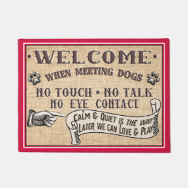 Hundetür-Matte - keine Touch kein Gespräch Fußmatte