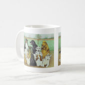 Hundeuhr Kaffeetasse (Vorderseite Links)