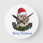 Hundeuhr Runde Wanduhr (Vorderseite)