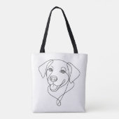 Hundeumriss Tasche (Rückseite)