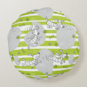 Hundeuntergrund Rundes Kissen (Rückseite)