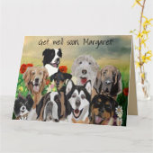 Hundeunterstützungskommando wird bald gut karte (Gelbe Blume)