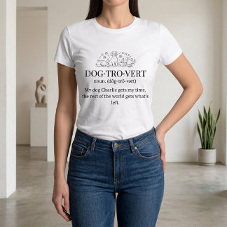 Hundeversteher Lustiger Text Personalisierte Hunde Tri-Blend Shirt