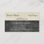 HundeVisitenkarte:: Standardpudel Visitenkarte (Rückseite)