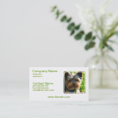 HundeVisitenkarte Yorkshires Terrier Visitenkarte (Stehend Vorderseite)