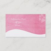 HundeVisitenkarten:: Maltesischer Welpe Visitenkarte (Rückseite)