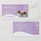 HundeVisitenkarten:: Spitz D2b Visitenkarte (Vorne/Hinten)