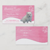 HundeVisitenkarten:: Spitz-Welpe Visitenkarte (Vorne/Hinten)