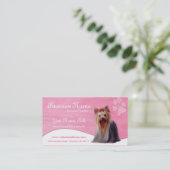 HundeVisitenkarten:: Yorkshire Yorkie Visitenkarte (Stehend Vorderseite)