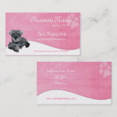 HundeVisitenkarten:: Zwergschnauzer Visitenkarte (Vorne/Hinten)