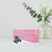 HundeVisitenkarten:: Zwergschnauzer Visitenkarte (Stehend Vorderseite)