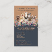 Hundewalker Service Kostenloses Geschenk Visitenkarte (Rückseite)