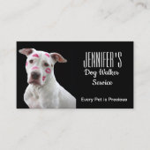 Hundewalker/ Sitzplatzkarte Visitenkarte (Vorderseite)