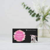 Hundewalker/ Sitzplatzkarte Visitenkarte (Stehend Vorderseite)