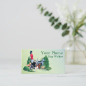 Hundewalker Visitenkarte (Stehend Vorderseite)