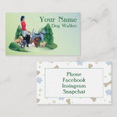 Hundewalker Visitenkarte (Vorne/Hinten)