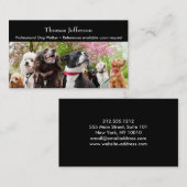 Hundewalker-Visitenkarte Treuekarte (Vorne/Hinten)