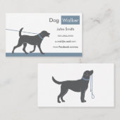 Hundewalker-Visitenkarte Visitenkarte (Vorne/Hinten)