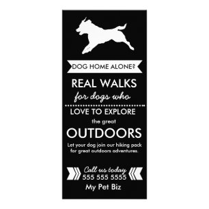 Hundewanderer-Gestell-Karte - Personalizable Werbekarte