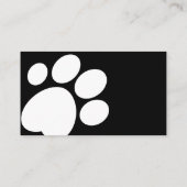 Hundewanderer-oder -haustier-sitzende visitenkarte (Rückseite)