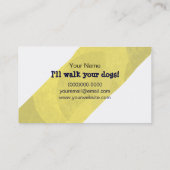 Hundewanderer Ph.D mit Leine-Visitenkarte Visitenkarte (Rückseite)