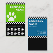 Hundewanderer-Schachbrettlochkarte Treuekarte (Vorne/Hinten)