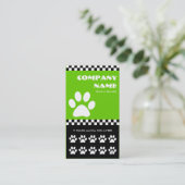 Hundewanderer-Schachbrettlochkarte Treuekarte (Stehend Vorderseite)