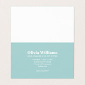 Hundewanderer und Haustier-Modell Visitenkarten (Innenseite Aufgefaltet)