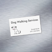 Hundewanderer-Visitenkarte Magnetische Visitenkarte (Beispiel)