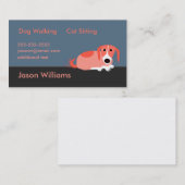 Hundewanderer-Visitenkarte Visitenkarte (Vorne/Hinten)