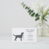 Hundewanderer-Visitenkarte Visitenkarte (Stehend Vorderseite)