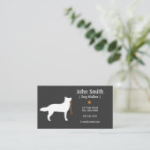 Hundewanderer-Visitenkarte Visitenkarte (Stehend Vorderseite)