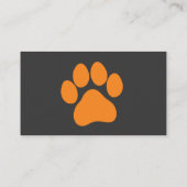 Hundewanderer-Visitenkarte Visitenkarte (Rückseite)