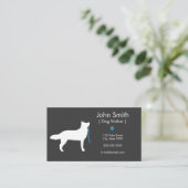 Hundewanderer-Visitenkarte Visitenkarte (Stehend Vorderseite)