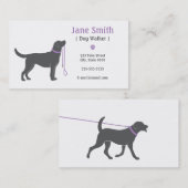Hundewanderer-Visitenkarte Visitenkarte (Vorne/Hinten)