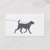 Hundewanderer-Visitenkarte Visitenkarte (Rückseite)