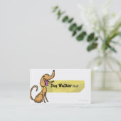 Hundewandererph.d-Visitenkarte Visitenkarte (Stehend Vorderseite)