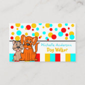 Hundewanderertierarzt- und -geschäft für Haustiere Visitenkarte (Vorderseite)