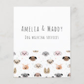 Hundewandergeschäft - Flyer junger Unternehmer (Hinten)