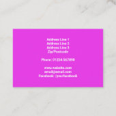 Hundewanderkarte für Haustiere Visitenkarte (Rückseite)