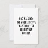 Hundewandern: Die effektivste Methode, Pelz zu sam Dankeskarte (Vorderseite)