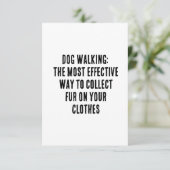 Hundewandern: Die effektivste Methode, Pelz zu sam Dankeskarte (Stehend Vorderseite)