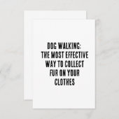 Hundewandern: Die effektivste Methode, Pelz zu sam Dankeskarte (Vorne/Hinten)